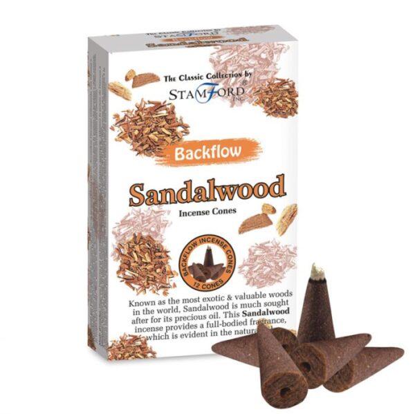 Backflow Sandalwood rökelsekon