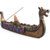 Backflow och rökelsehållare vikingabåt