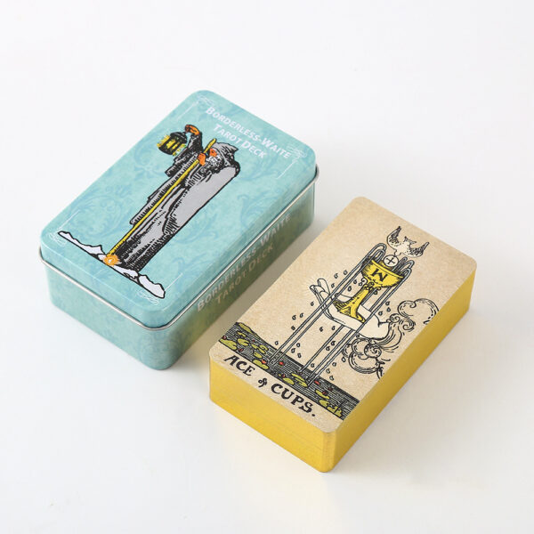 Tarot in a tin - Borderless-Waite Tarot