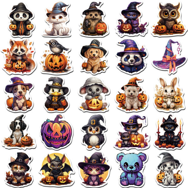 50 klistermärken Halloween - Bild 2