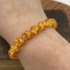 Armband syntetisk Bärnsten 10 mm - Bild 2